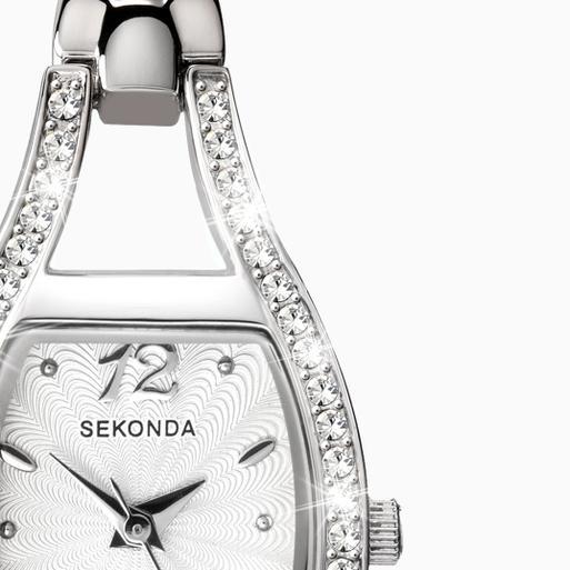Sekonda Cocktail Ladies Watch | Silver Case & Alloy Bracelet with Silver White Dial | 4191